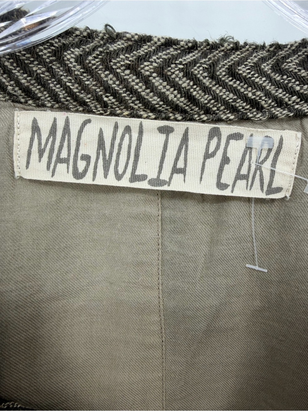 Magnolia Pearl Declan Jacket 472 Mathis Cropped Cotton Brown, OS - Picture 9 of 11